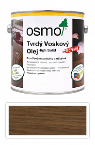 OSMO Tvrdý voskový olej barevný pro interiéry 2.5 l Černý 3075