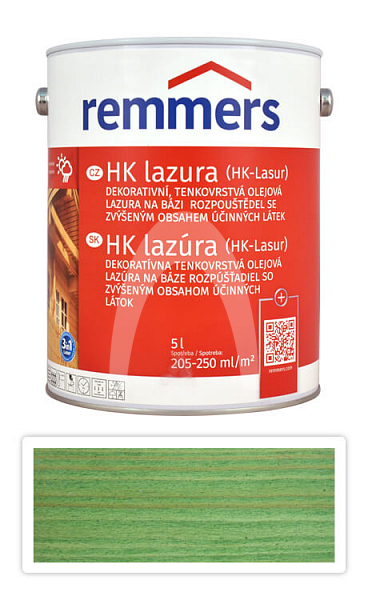 REMMERS HK lazura - ochranná lazura na dřevo pro exteriér 5 l Jedlově zelená