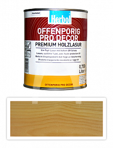 HERBOL Offenporig Pro Decor - univerzální lazura na dřevo 0,75 l bezbarvá