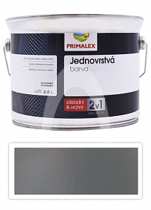 PRIMALEX 2v1 - syntetická antikorozní barva na kov 2.5 l Šedá