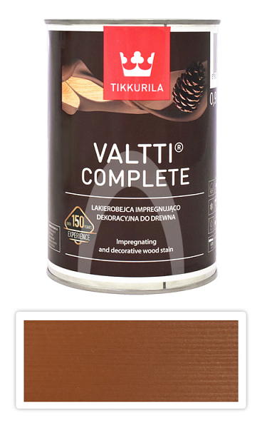 TIKKURILA Valtti Complete - matná tenkovrstvá lazura s ochranou proti UV záření 0.9 l Vahvero 5053
