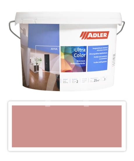 Adler Aviva Ultra Color - malířská barva na stěny v interiéru 3 l Alpennelke AS 14/1