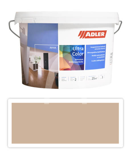 Adler Aviva Ultra Color - malířská barva na stěny v interiéru 3 l Gams AS 05/1