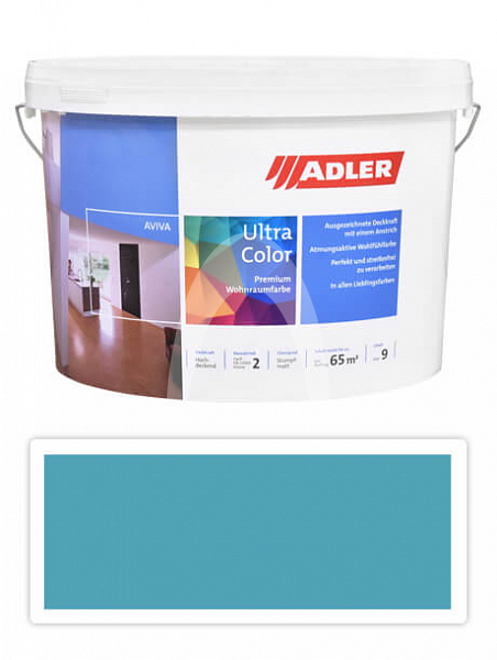 Adler Aviva Ultra Color - malířská barva na stěny v interiéru 9 l Gletscherspalte AS 17/5