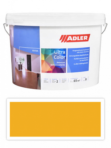 Adler Aviva Ultra Color - malířská barva na stěny v interiéru 9 l Goldrute AS 07/5