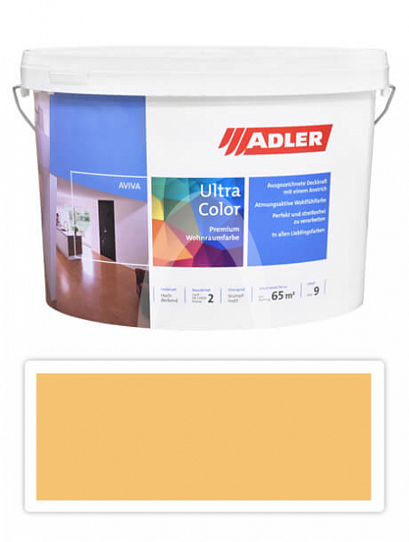 Adler Aviva Ultra Color - malířská barva na stěny v interiéru 9 l Johanniskraut AS 08/4