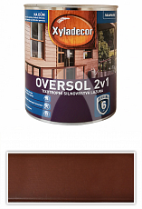 XYLADECOR Oversol 2v1 - tixotropní silnovrstvá lazura na dřevo 0.75 l Rosewood