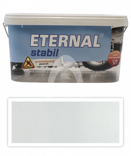 ETERNAL Stabil - vodou ředitelná barva na betonové podlahy 5 l Bílá 01