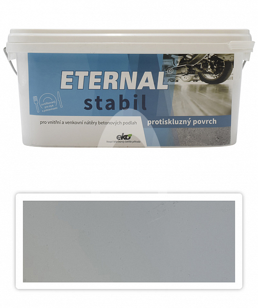 ETERNAL Stabil - vodou ředitelná barva na betonové podlahy 2.5 l Světle šedá 02