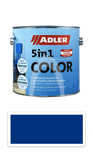 ADLER 5in1 Color - univerzální vodou ředitelná barva 2.5 l Signalblau / Signální modrá RAL 5005