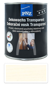 PNZ Dekorační vosk Transparent 0.75 l Bílý