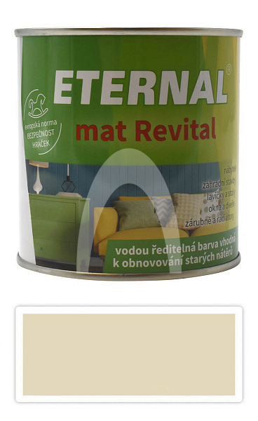 ETERNAL mat Revital - univerzální vodou ředitelná akrylátová barva 0.35 l Slonová kost RAL 1015