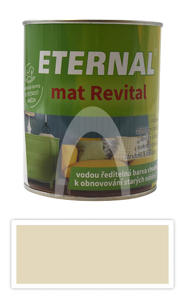 ETERNAL mat Revital - univerzální vodou ředitelná akrylátová barva 0.7 l Slonová kost RAL 1015
