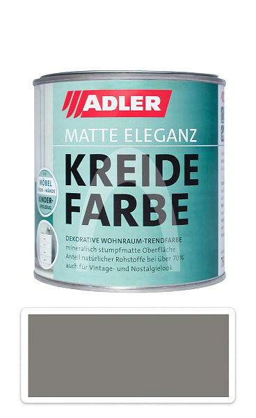 ADLER Kreidefarbe - univerzální vodou ředitelná křídová barva do interiéru 0.375 l Steinadler