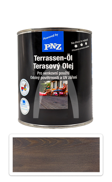 PNZ Terasový olej 0.75 l Šedý